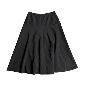 Vintage 70s courreges black minimalist avant garde high waisted skirt size 0